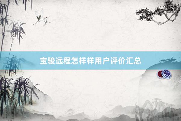 宝骏远程怎样样用户评价汇总